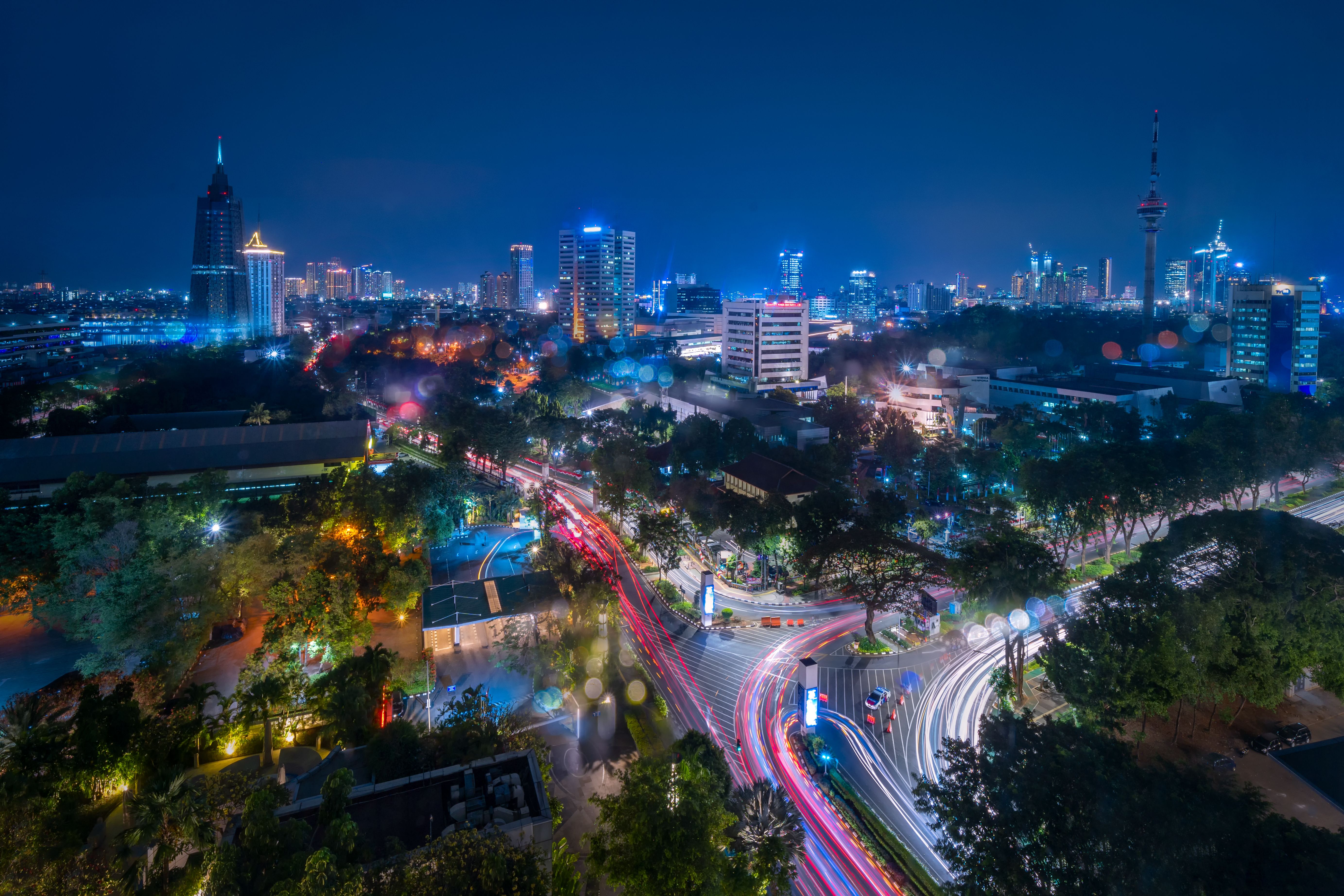 Jakarta night lights
